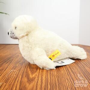 Steiff Soft Cuddly Friends Aro Heulen Baby Seal Pup 10" Plush New Tags #063886